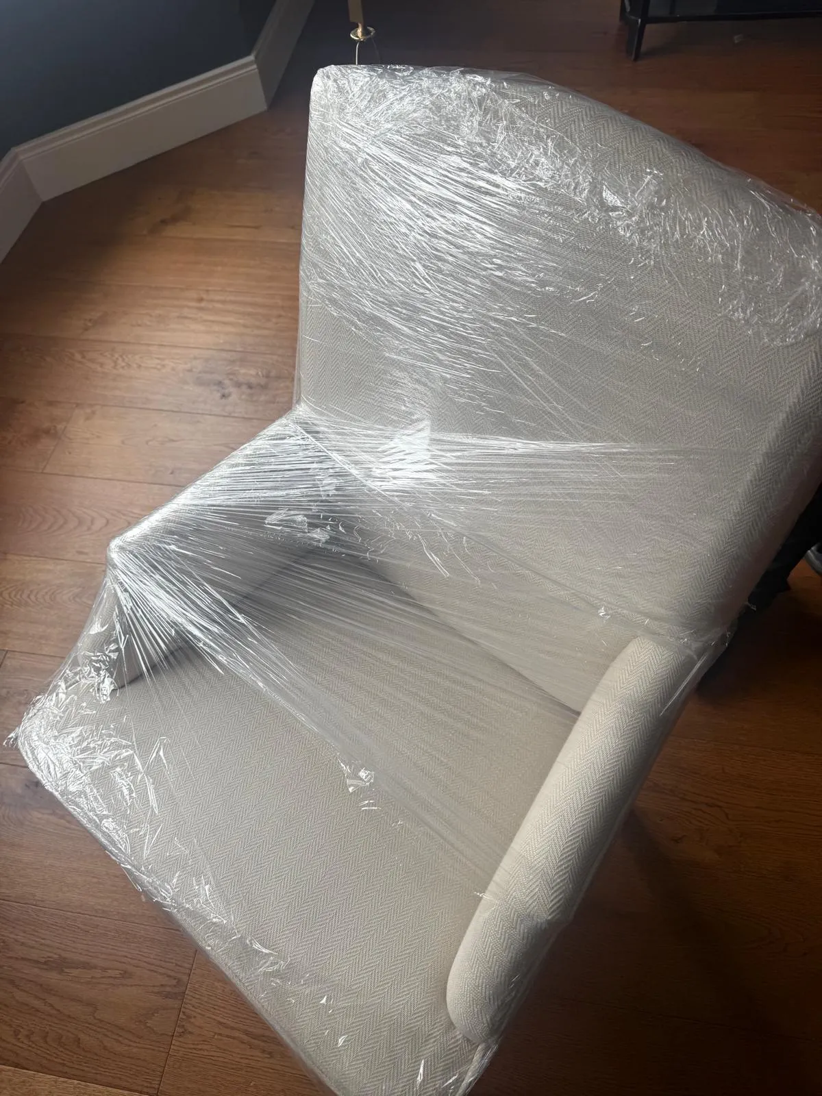Armchair and padded furniture secured in a removal van in Blackburn